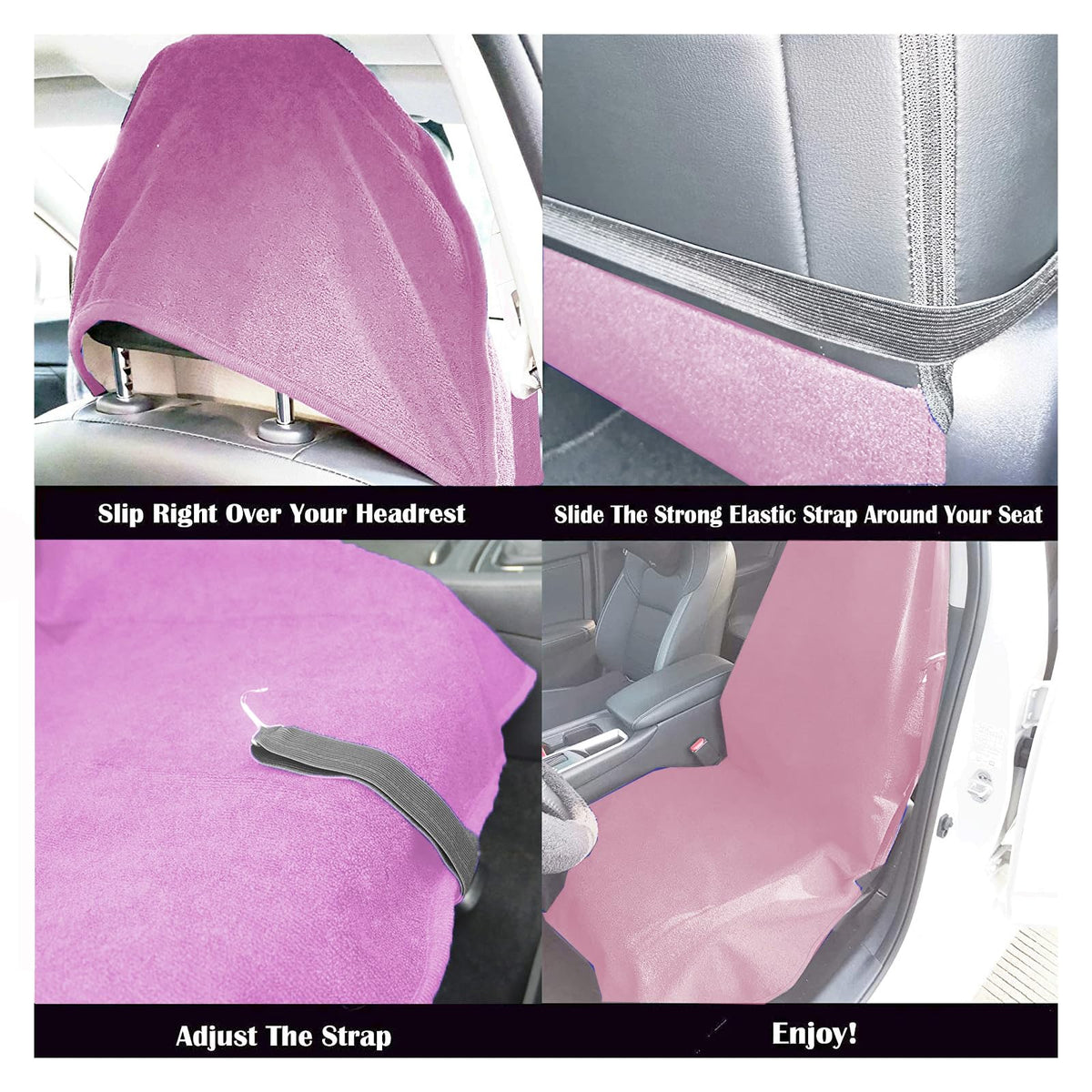 LoyaGour installed on a car seat showing full coverage and neat appearance