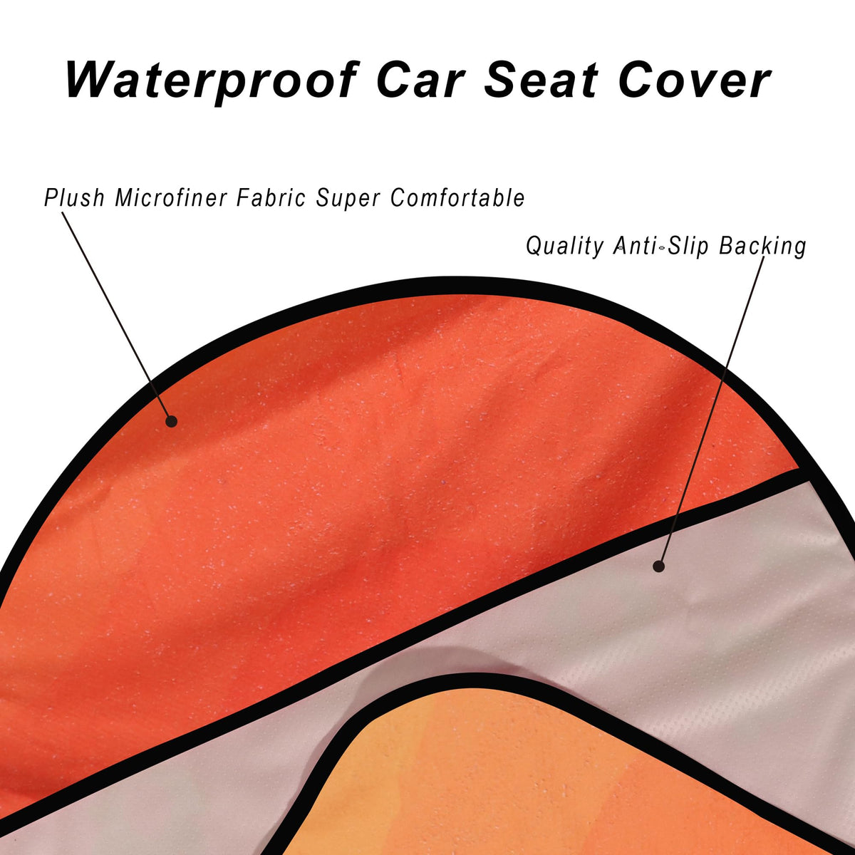 LoyaGour installed on a vehicle front bucket seat showing full coverage