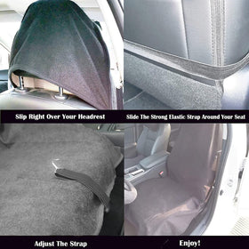 LoyaGour seat cover installed in car lifestyle scene protecting upholstery