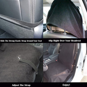 LoyaGour installed in SUV front seat protecting upholstery from moisture