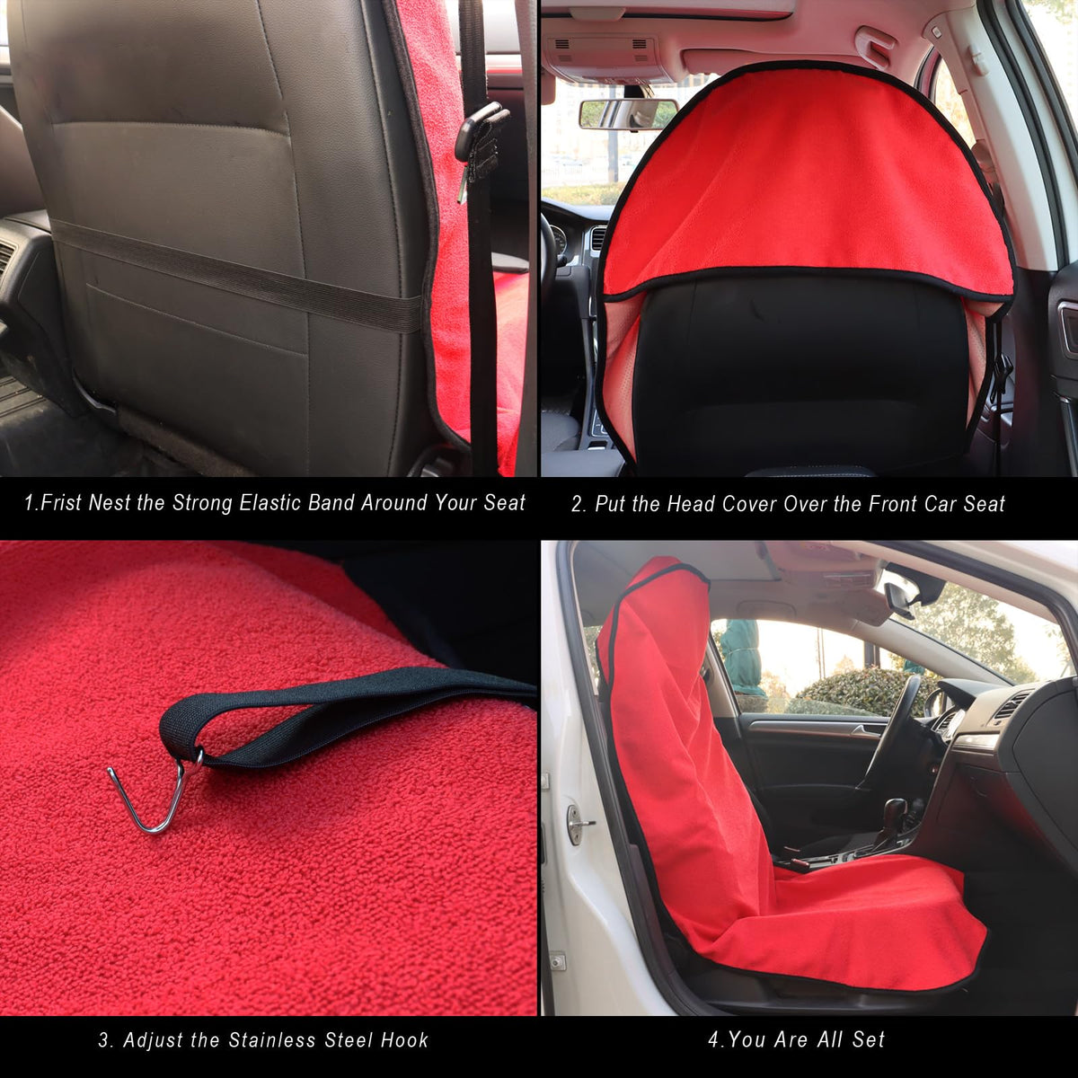 LoyaGour installed on SUV front seat keeping upholstery clean during use