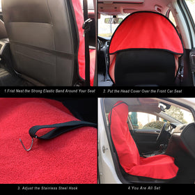 LoyaGour installed on SUV front seat keeping upholstery clean during use
