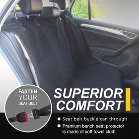 LoyaGour installed in SUV showing full rear-seat protection benefit