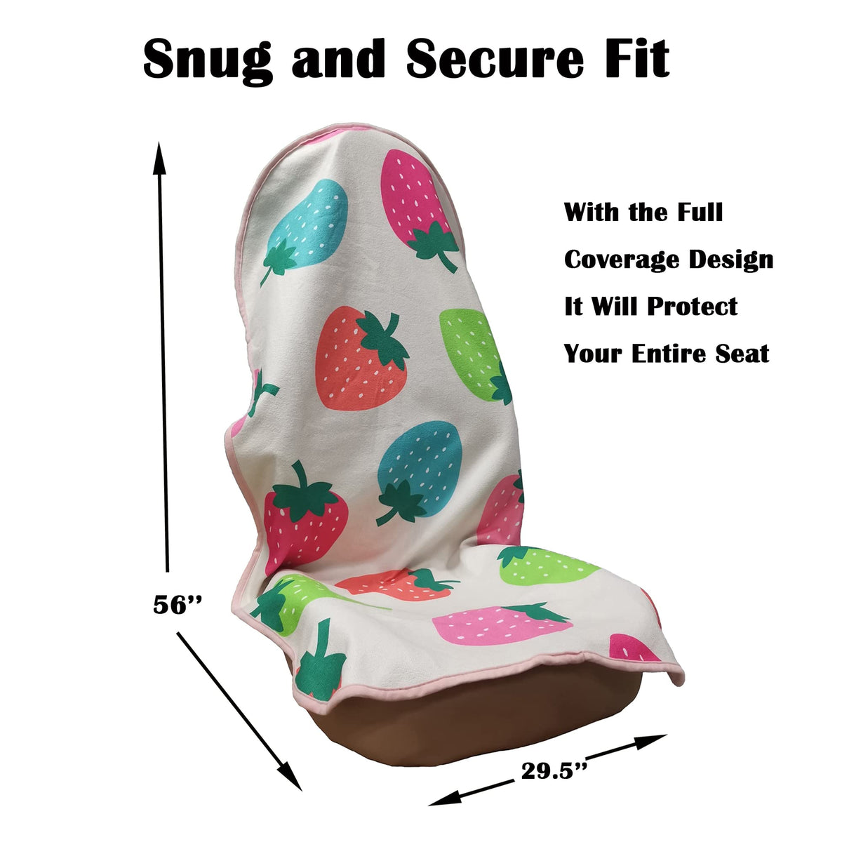 LoyaGour non-slip backing detail securing the cover and preventing movement while driving