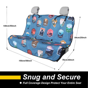 LoyaGour non-slip backing close-up securing cover to seat and reducing movement