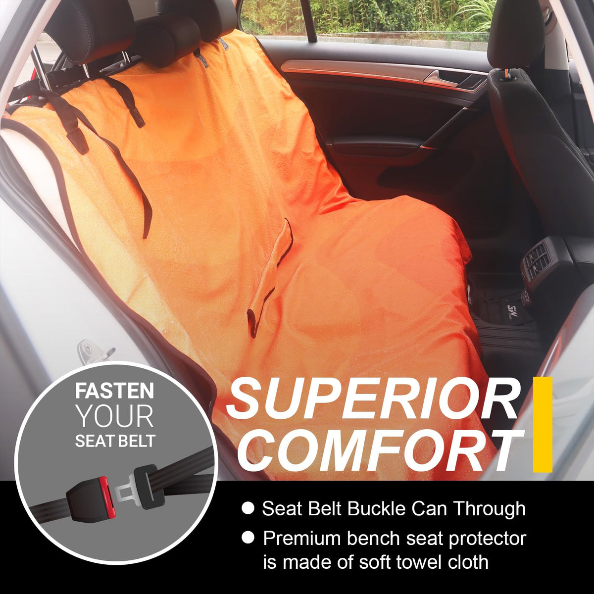 LoyaGour non-slip backing detail preventing sliding for added ride stability benefit