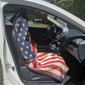 LoyaGour rolled-up storage tucked in glovebox for easy portability