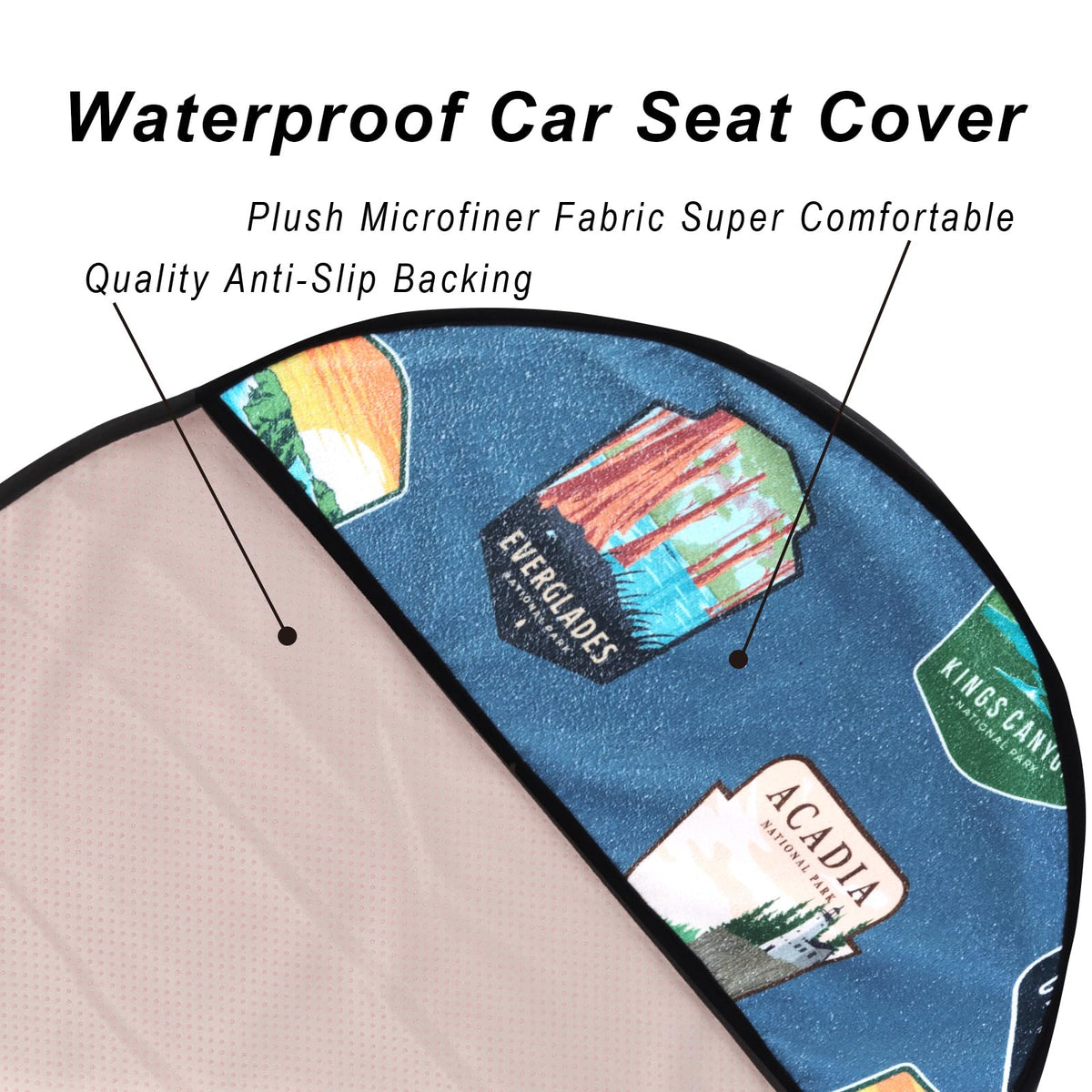 LoyaGour seat cover installed in SUV protecting upholstery