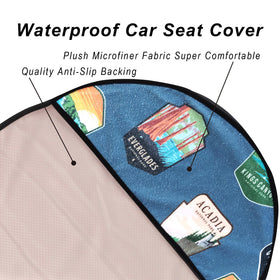 LoyaGour seat cover installed in SUV protecting upholstery