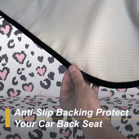 LoyaGour seat cover installed on front seat protecting upholstery