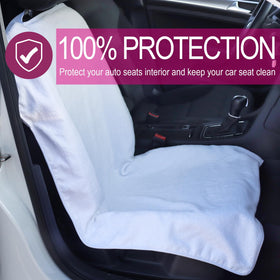 LoyaGour size and coverage comparison showing front seat protection area