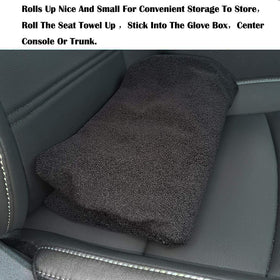 LoyaGour cover on seat with tape measure showing 29.5 by 56 inches fit