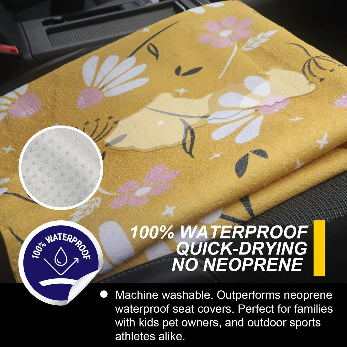 LoyaGour waterproof core cross-section showing moisture protection benefit
