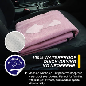 LoyaGour waterproof layer detail demonstrating liquid protection for seats