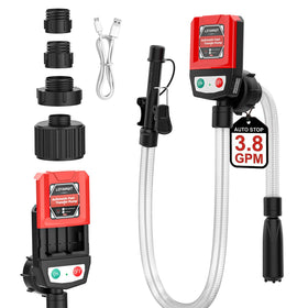 LOYAMAT front view of pump showing compact housing and ergonomic grip benefit quick handling