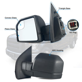 Lqito blind spot glass close-up highlighting improved side visibility for safer lane changes