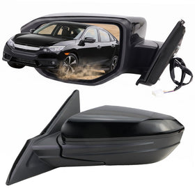 Lqito front-view mirror showing fit and black finish benefit clarity