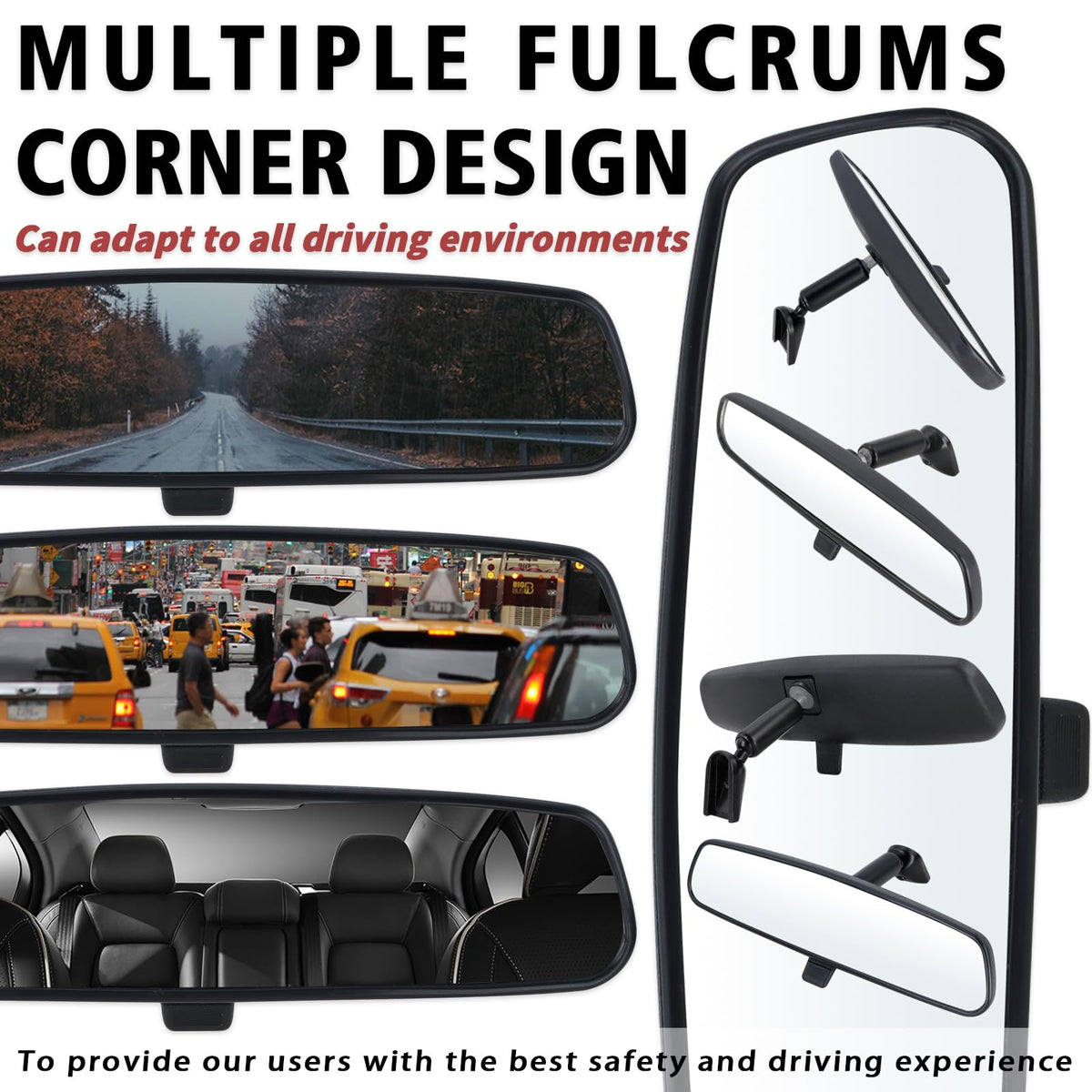 Lqito mirror installed in Silverado interior improving driver rear view benefit