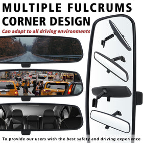 Lqito mirror installed in Silverado interior improving driver rear view benefit