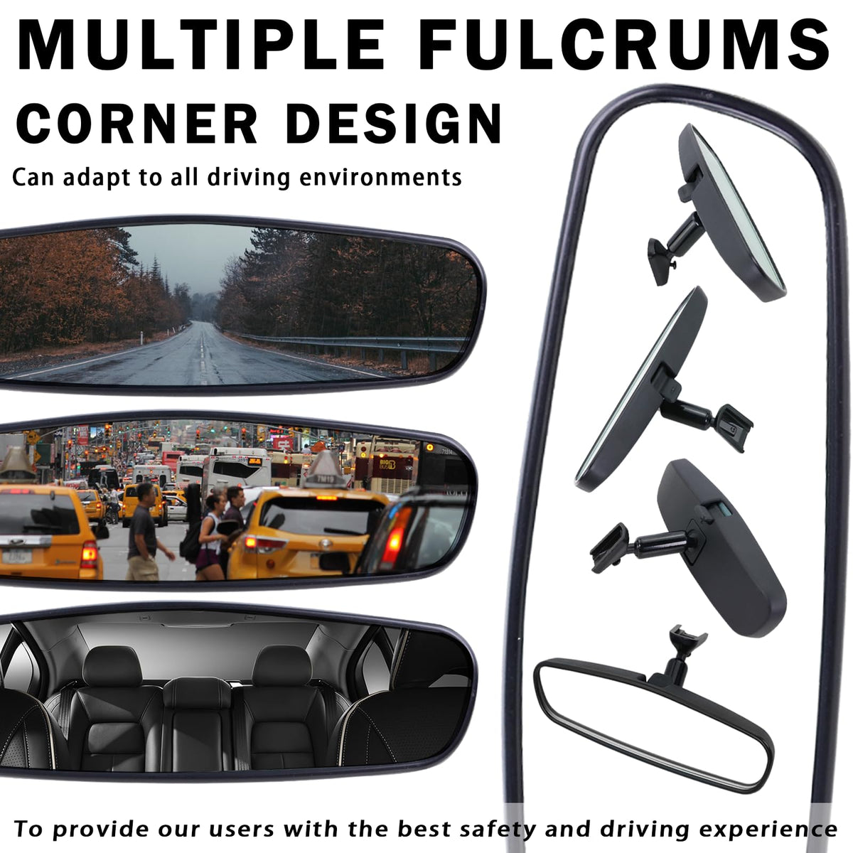 Lqito mirror installed in car demonstrating restored rear visibility