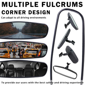 Lqito mirror installed in car demonstrating restored rear visibility