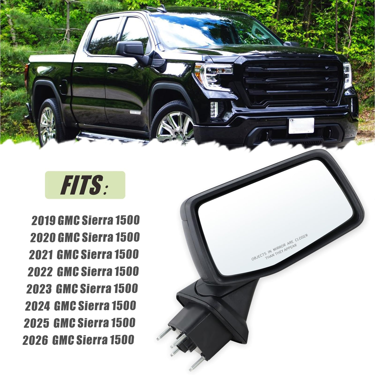 Lqito installed on GMC Sierra passenger side demonstrating OEM compatibility