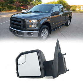 Lqito left mirror front assembly showing complete housing and fit for quick replacement