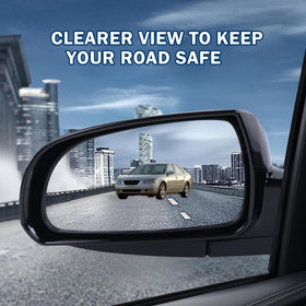 Lqito mirror in a driving scene at night showing reduced glare and safer visibility benefit