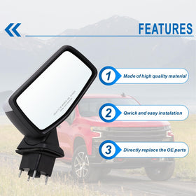 Lqito mirror glass detail showing heated element for faster defogging and clearer vision