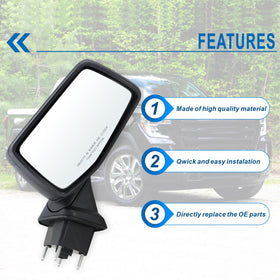 Lqito mirror glass detail with heating element for clearer visibility benefit