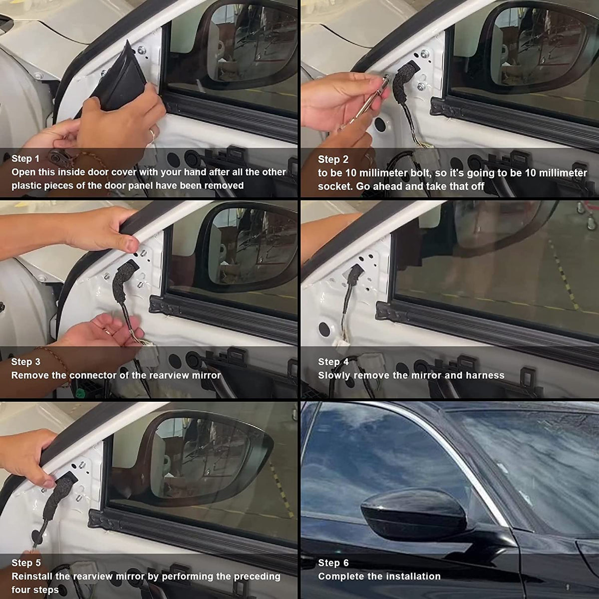 Lqito mirror installed on Honda Accord demonstrates direct-fit appearance