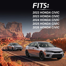Lqito mirror installed on Civic door displaying improved visibility benefit