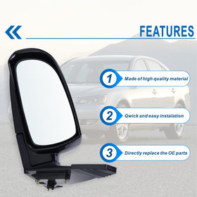 Lqito mirror held for scale showing compact fit and easy installation benefit
