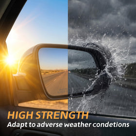 Lqito mirror mounted on Chevy Equinox displaying improved field of view