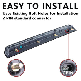 Lqito 2-pin connector and wiring harness for plug-and-play installation convenience