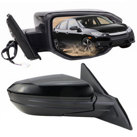 Lqito front view passenger mirror showing clean fit and improved visibility