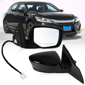 Lqito right mirror front view showing fit and factory-match finish for easy replacement