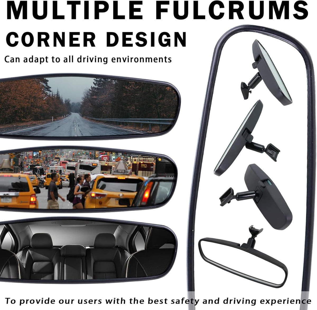 Lqito mirror next to hand to show scale and easy handling benefit