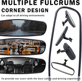 Lqito mirror next to hand to show scale and easy handling benefit