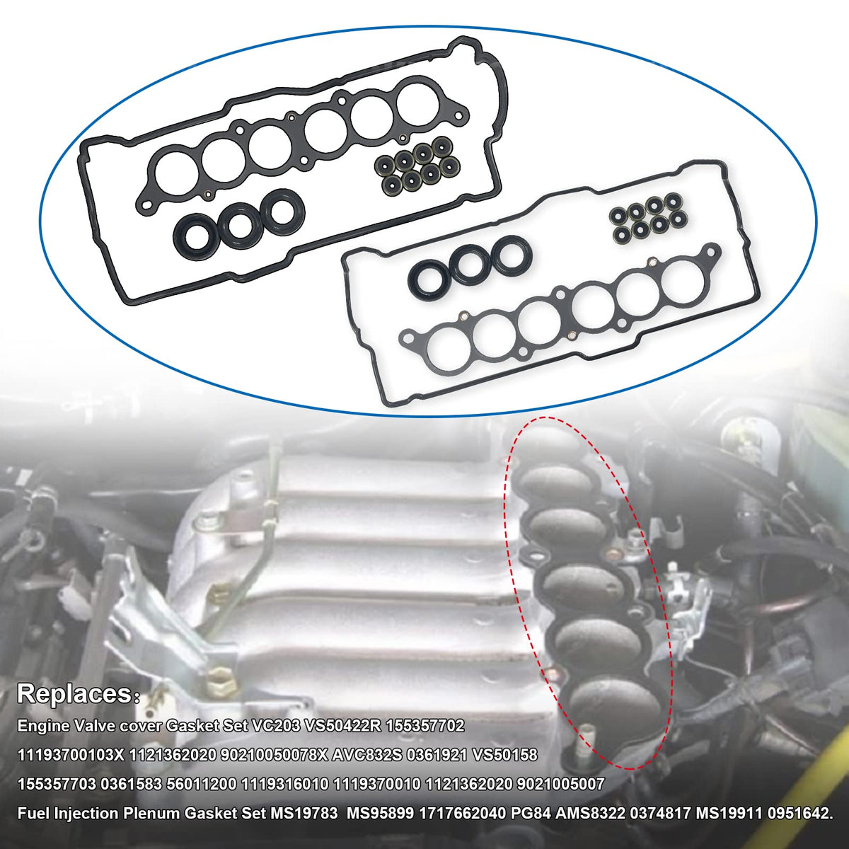 Lqito spark plug tube seals detail illustrating durable seals for cleaner spark plugs