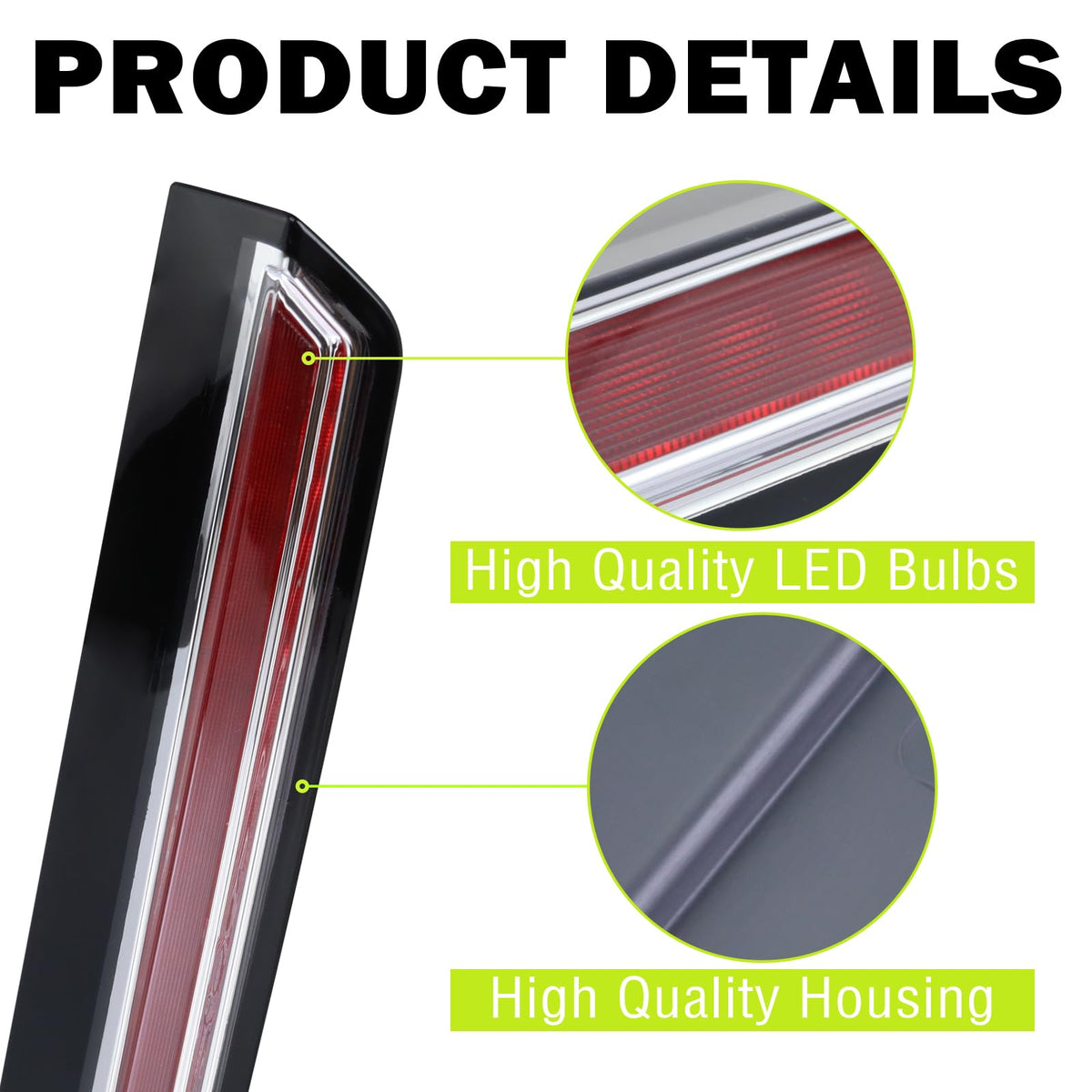 Lqito rear housing detail with mounting points and durable ABS benefit