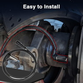 LQYLMY sensor installed on wheel hub illustrating restored ABS feedback reliability