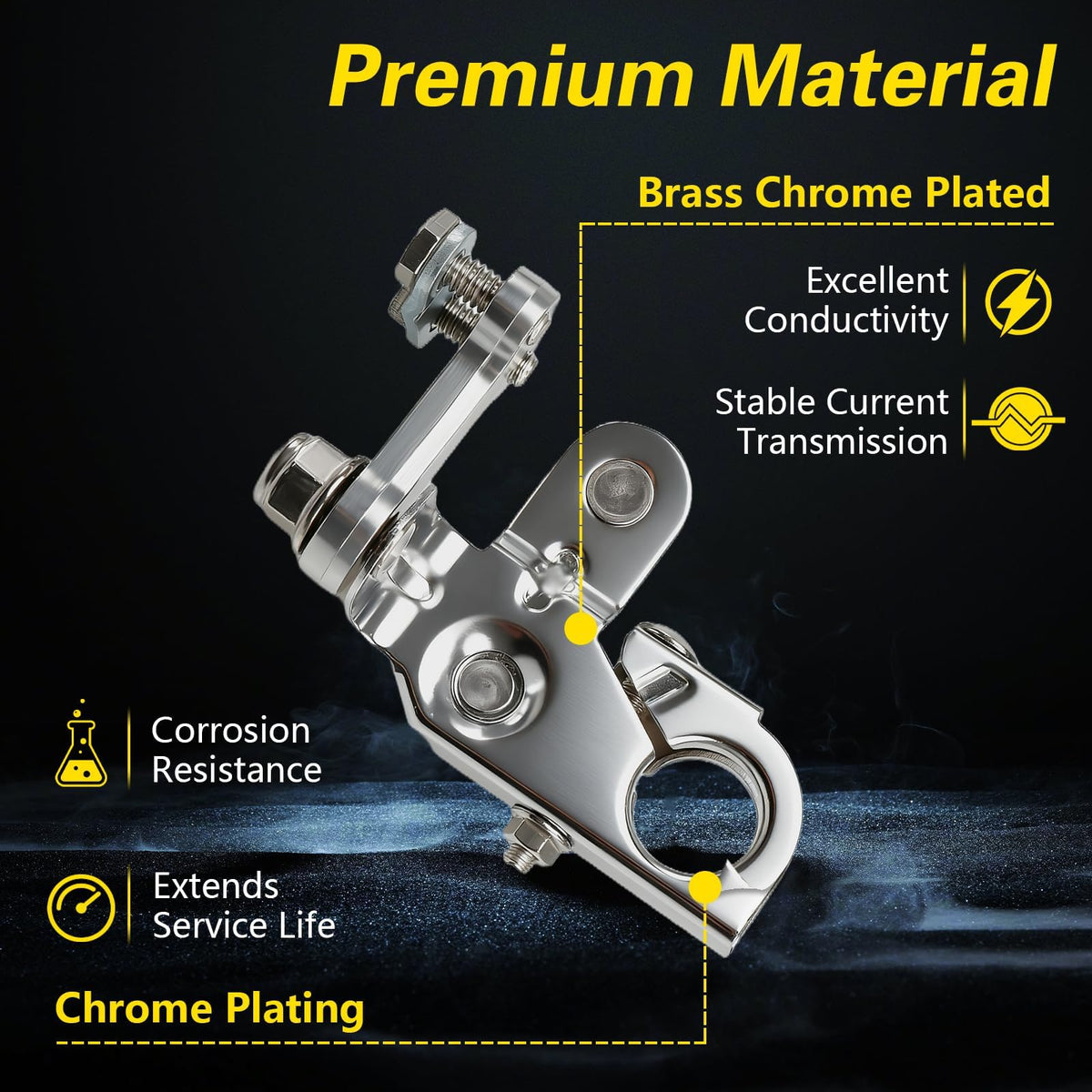 LQYLMY brass close-up highlighting conductive material for reliable power
