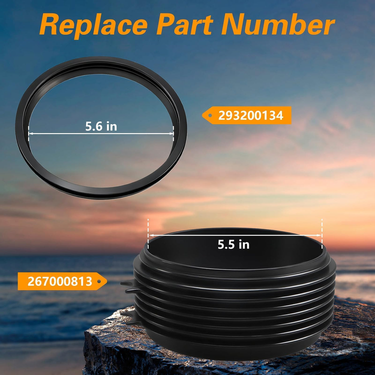 LQYLMY impeller seal close up showing neoprene detail and weather resistance