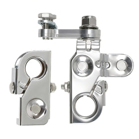 LQYLMY package contents laid out showing included bolts and terminals