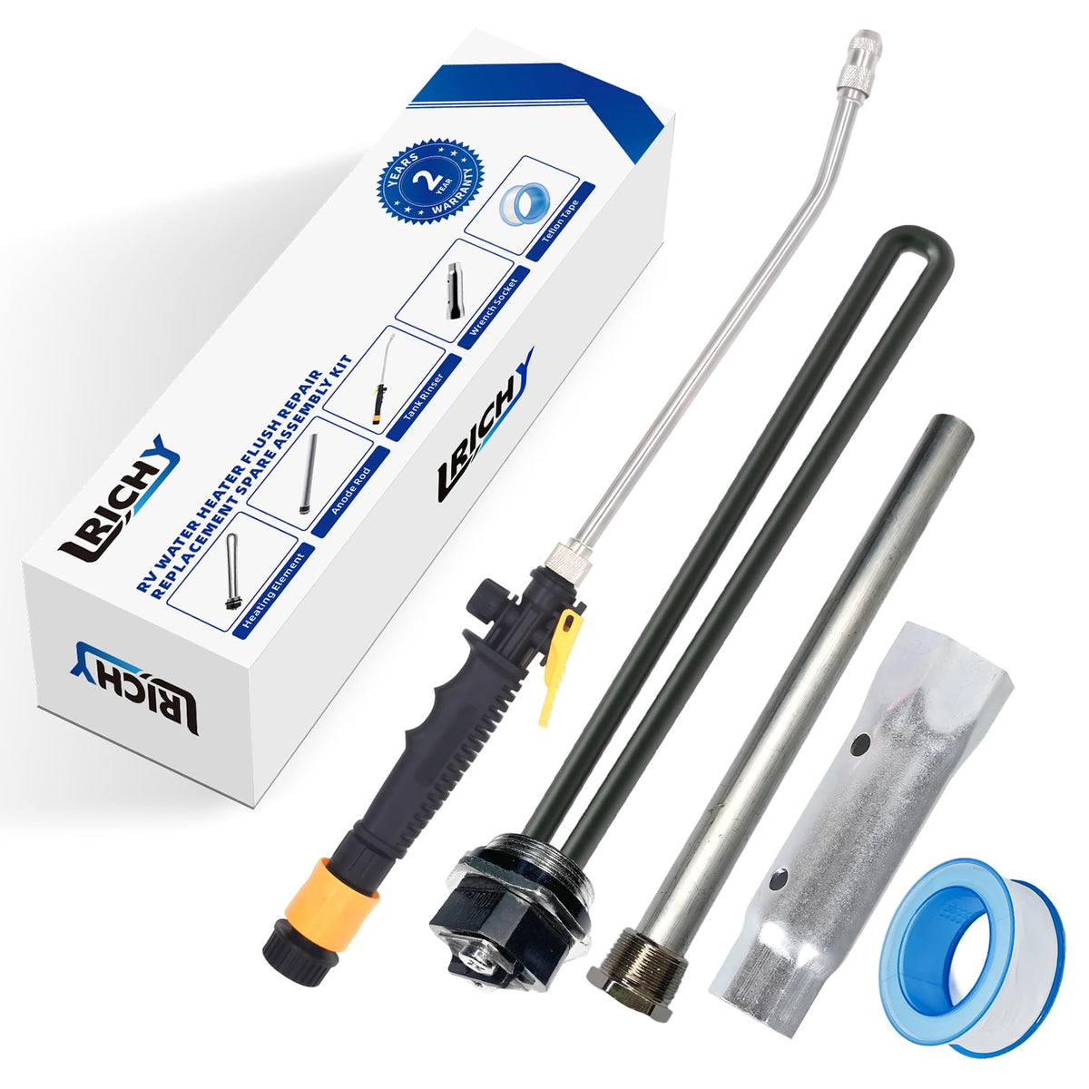 Lrichy kit front packaging showing all included components and clear benefits