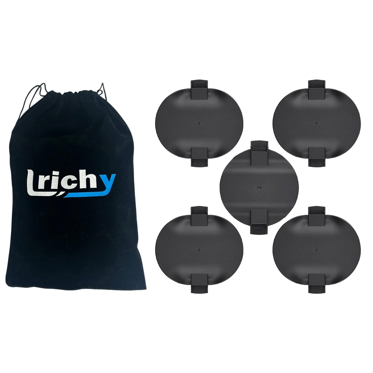 Lrichy front view of puck cover kit packaging showing product and brand benefits