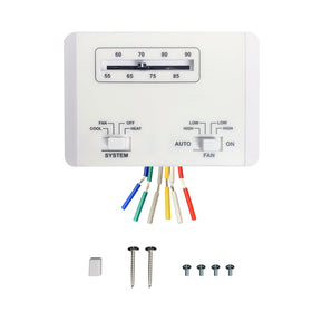 Lrichy front panel white thermostat showing controls and clear display for easy operation