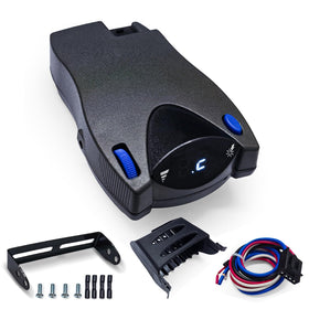 Lrichy front panel view showing compact controller and easy access controls for safer towing