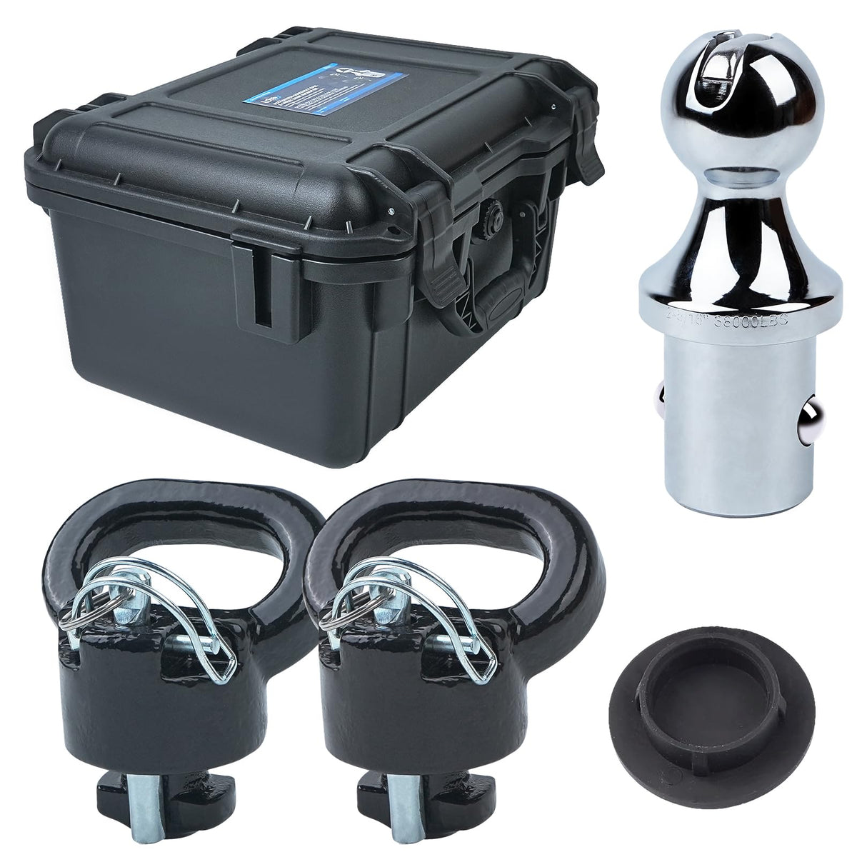 Lrichy gooseneck hitch ball front view showing fit and durability